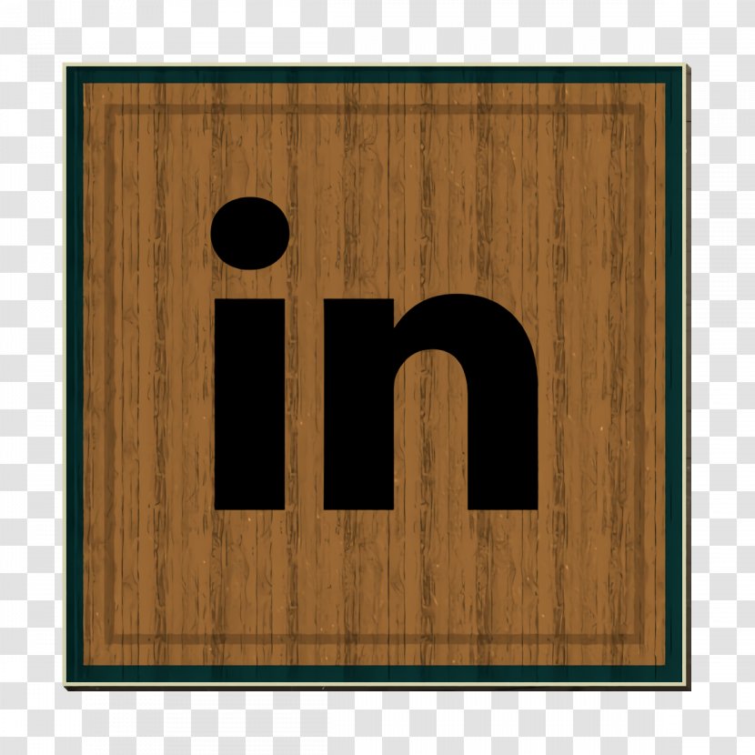 Linkedin Icon Logo Media - Wood Stain - Symbol Transparent PNG