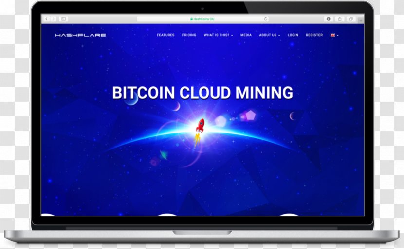 Cloud Mining Bitcoin HashFlare Netbook - Flat Panel Display Transparent PNG