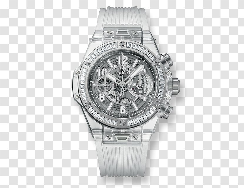 Hublot Sapphire Watch Chronograph Jewellery - Flyback Transparent PNG