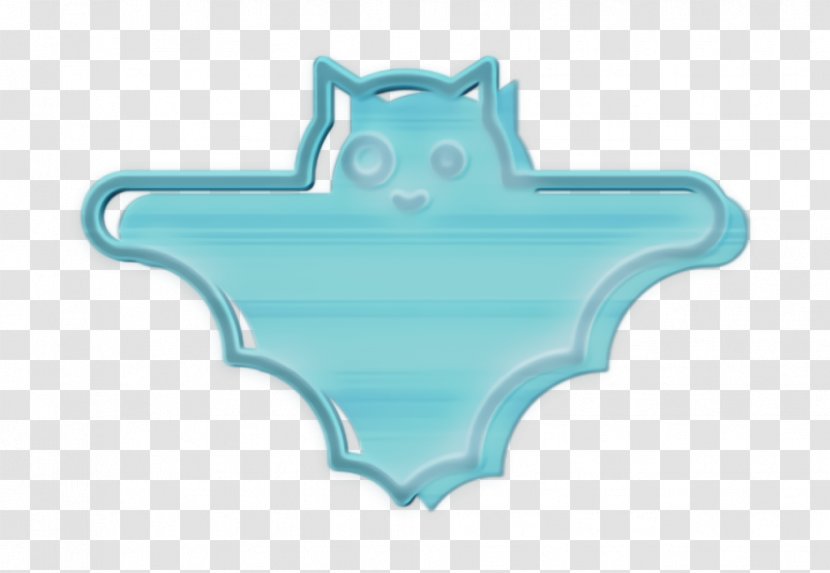 Bat Icon Cute Dead - Logo Turquoise Transparent PNG