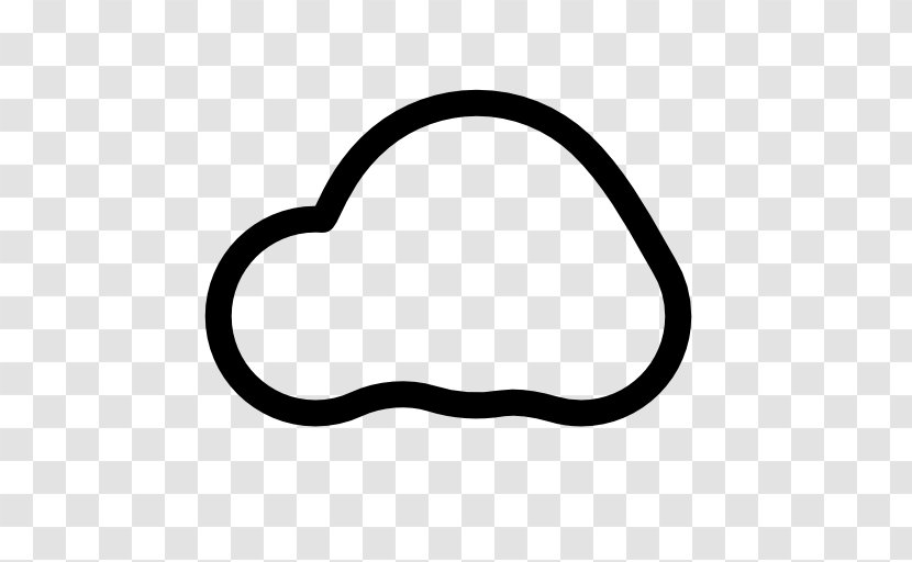 Cloud Computing Gratis Storage - Black - Cloudy Transparent PNG