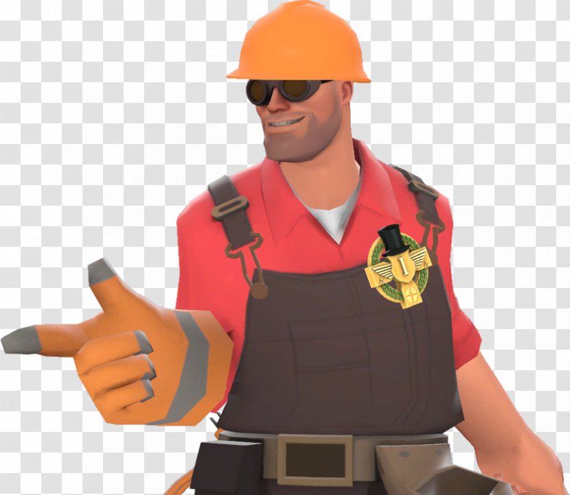 Hard Hats Team Fortress 2 Thumb Construction Foreman Architectural Engineering - Weapon Transparent PNG