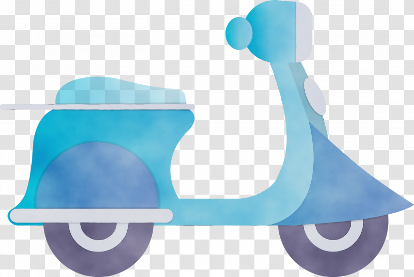 Blue Turquoise Transport Vehicle Riding Toy Transparent PNG
