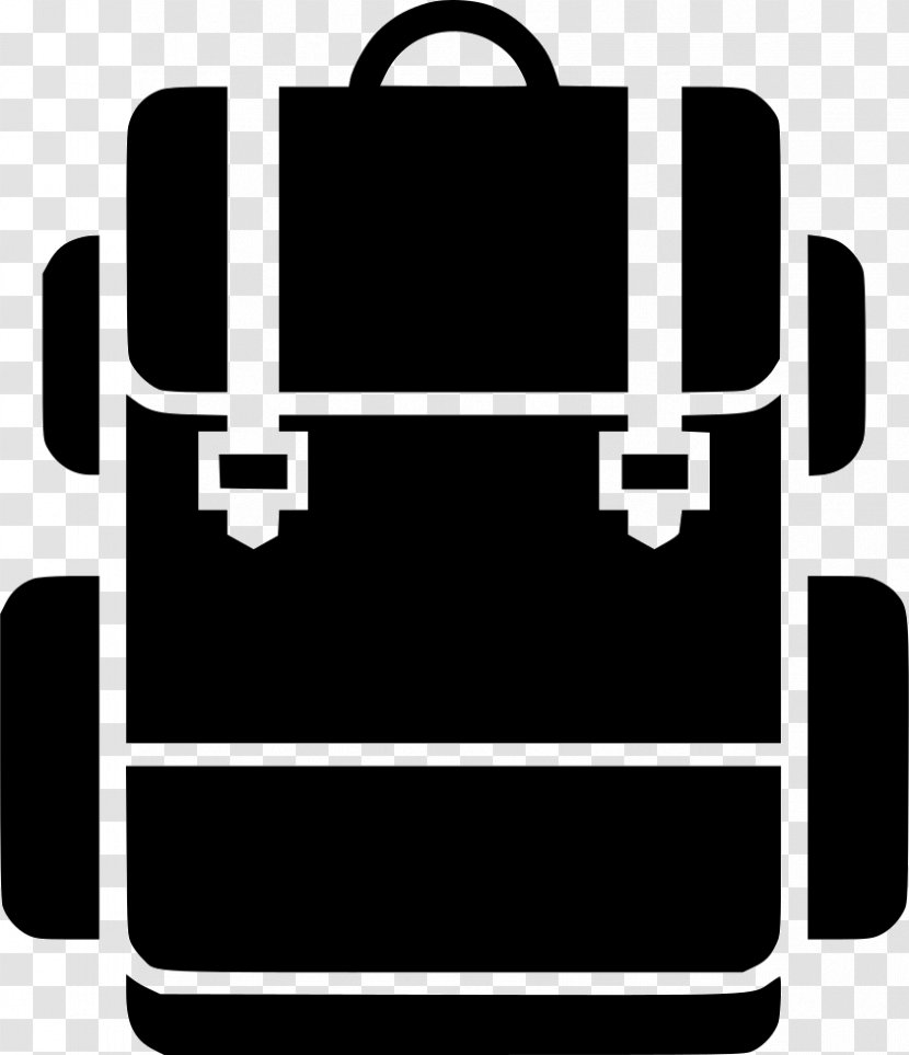 American Camp Association, New England Camping Summer - Black And White - Backpack Icon Transparent PNG