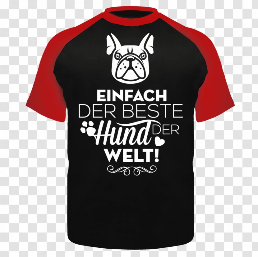 T-shirt French Bulldog Sleeve World - Brand - Grey Transparent PNG