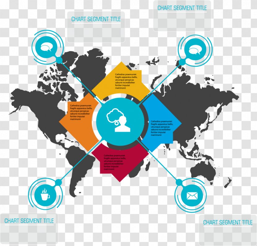 World Map Royalty-free - Flat Design - Vector Infographics Transparent PNG