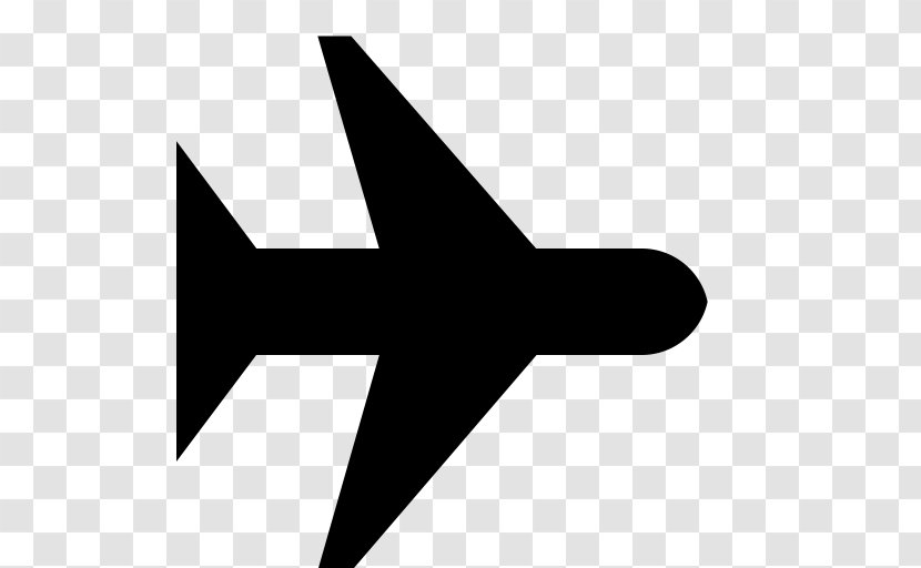 Airplane - Monochrome - Aircraft Icon Transparent PNG
