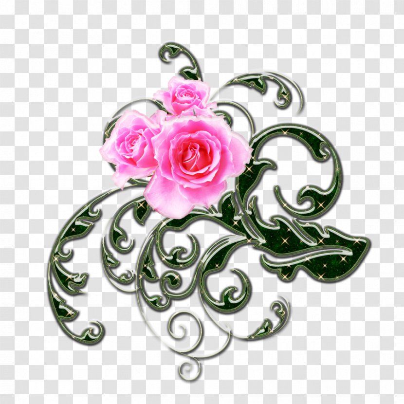 Flower Clip Art - Designer - Pink Roses Transparent PNG