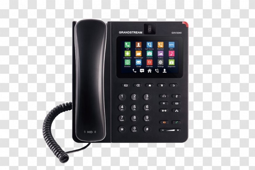 Grandstream Networks VoIP Phone GXV3240 GXV3275 Telephone - Electronics - Android Transparent PNG