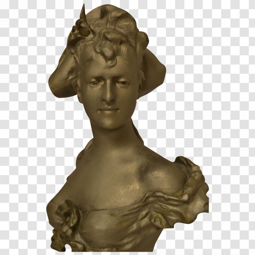 Bronze Sculpture Art Nouveau - Classical - Old-aged Transparent PNG