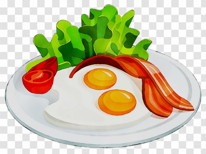 Breakfast Bacon Fried Egg Food Vegetarian Cuisine - Platter - Yolk Transparent PNG