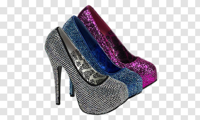 High-heeled Shoe Court Stiletto Heel Clothing - Glitter - Dress Transparent PNG