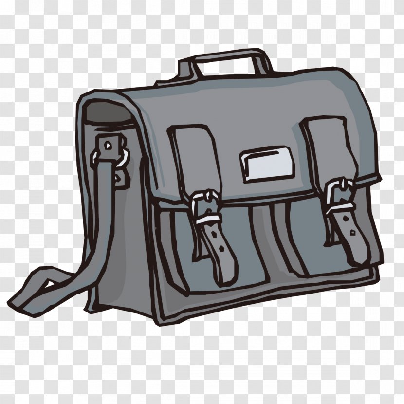 Cartoon Backpack Briefcase Satchel - Metal - Business Bag Style Transparent PNG
