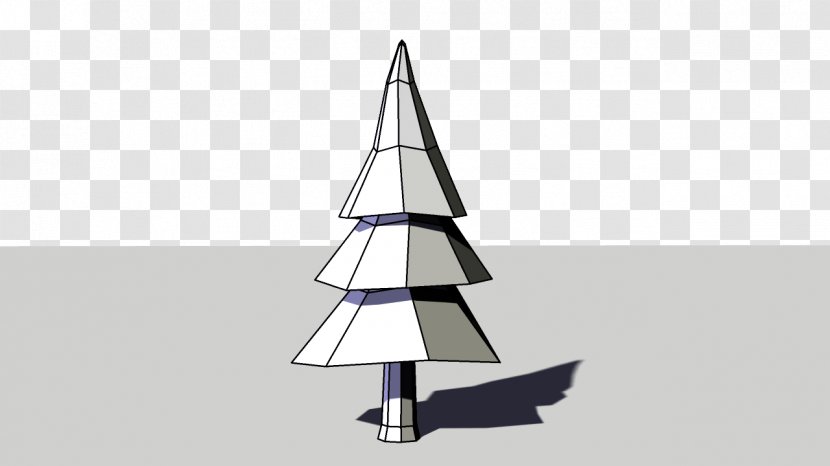 Christmas Tree Low Poly Pine Triangle Transparent PNG