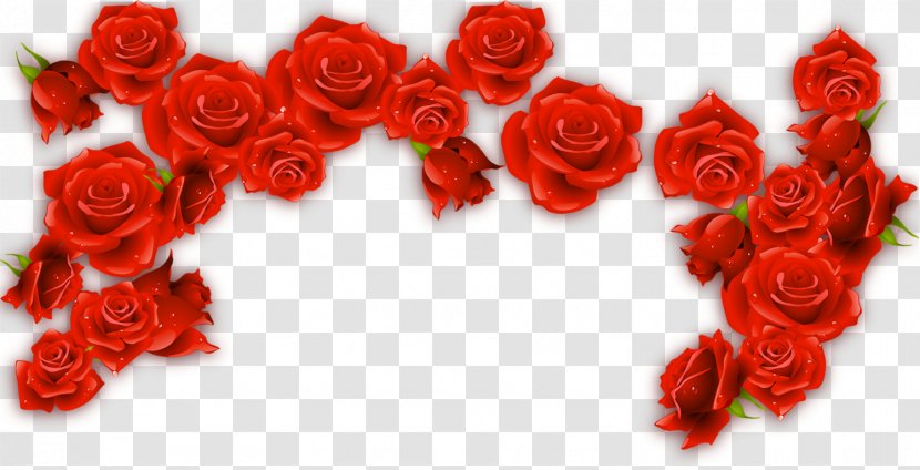 Red Wine Rosxe9 Rose - Flower Arranging - Border Transparent PNG