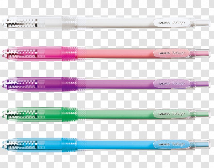 Ballpoint Pen Plastic - Ball - Brushwork Pastel Color Transparent PNG