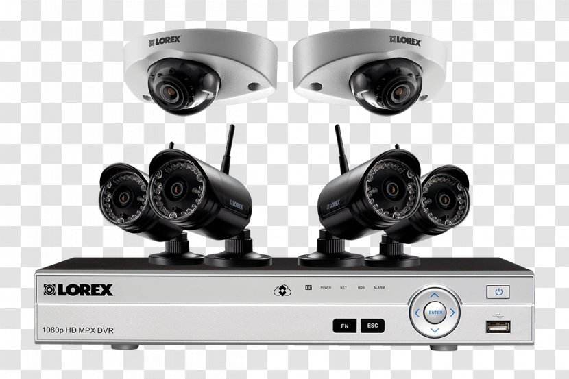 Wireless Security Camera Closed-circuit Television Home Alarms & Systems - Video Cameras Transparent PNG