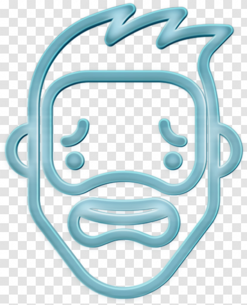 People Icon Frighten Icon People Faces Icon Transparent PNG