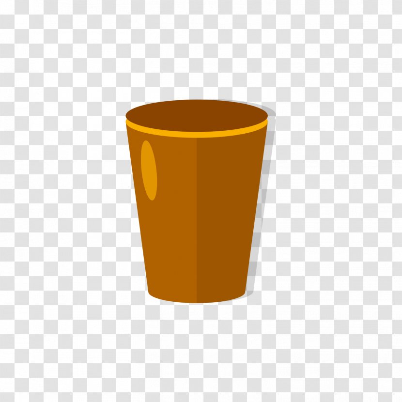Coffee Cup Ceramic Mug Pint Glass - Orange - Brown Cups Transparent PNG