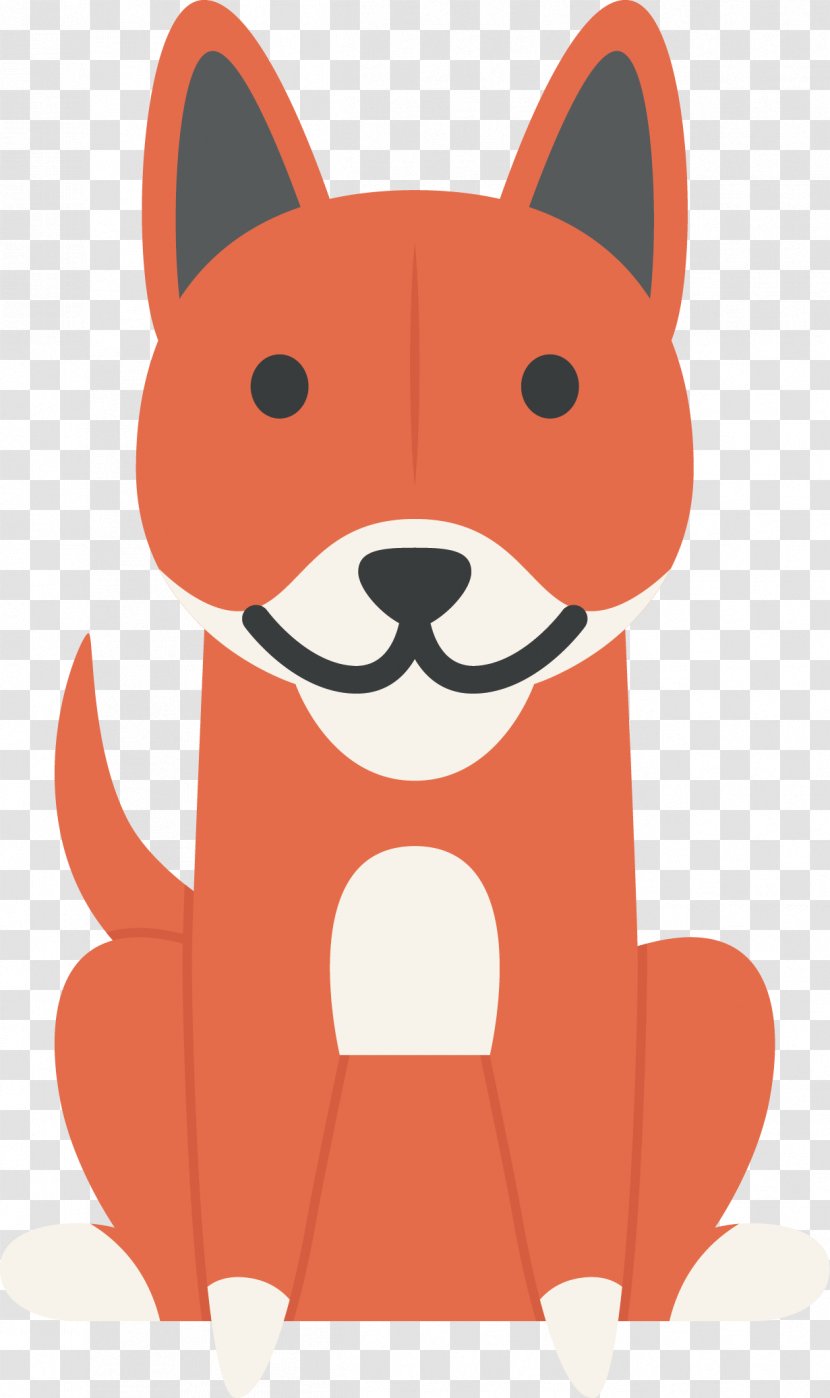 Red Fox Whiskers Illustration - Carnivoran - Vector Orange Transparent PNG