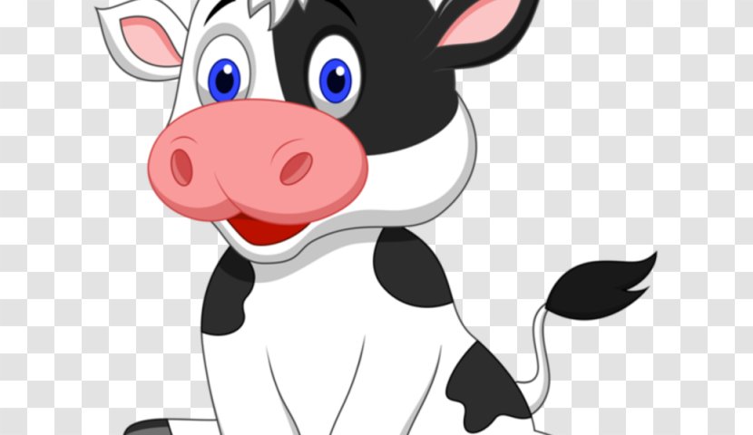 Cattle Clip Art Vector Graphics Calf Farm - Cow Cartoon Clipart Transparent PNG
