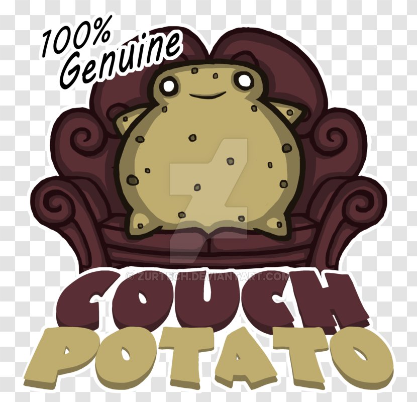 Couch Potato Drawing Sweet - Cartoon Transparent PNG