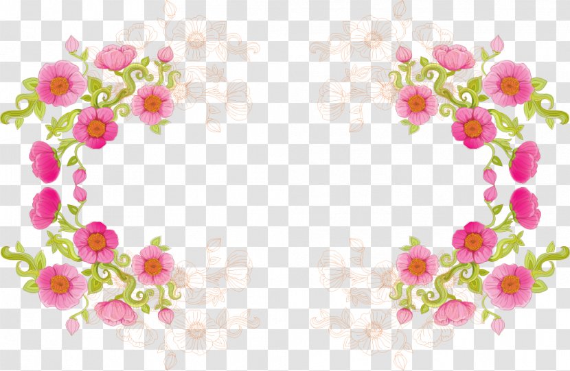 Borders And Frames Wedding Invitation Flower Clip Art - Flowering Plant Transparent PNG