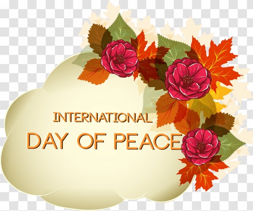 International Day Of Peace Symbols Illustration - Rose Material Transparent PNG