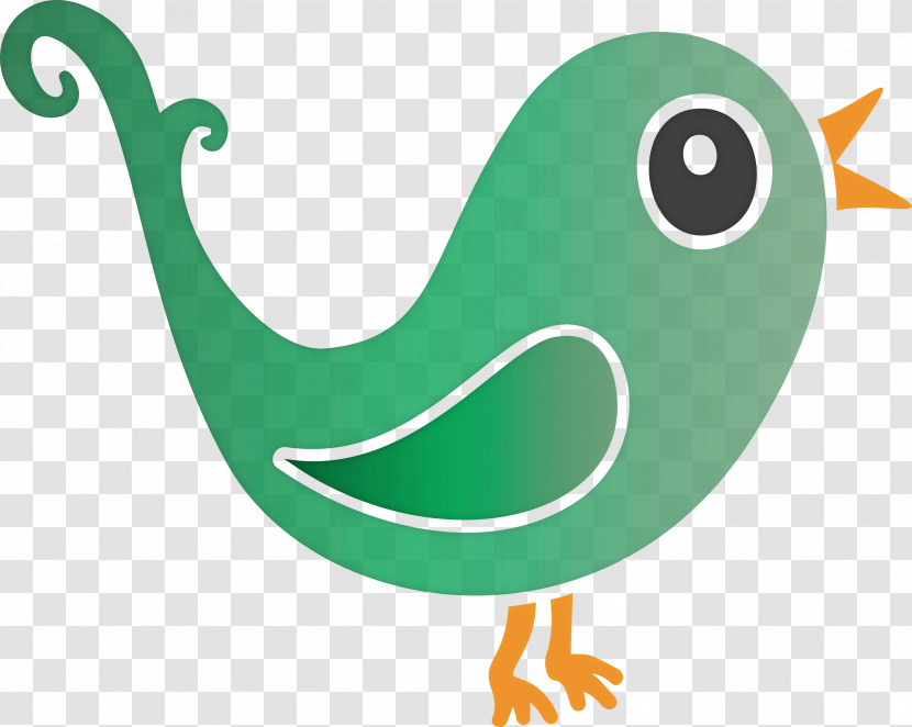 Green Beak Bird Transparent PNG