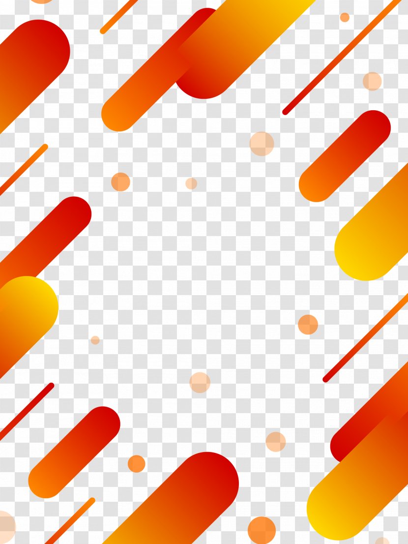 Carnival Abstraction - Orange - Colorful Lines Transparent PNG