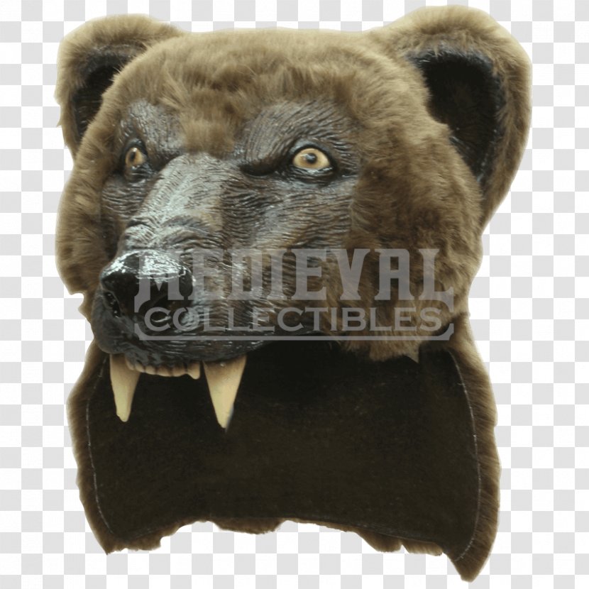 American Black Bear Grizzly Halloween Costume Mask - Heart Transparent PNG