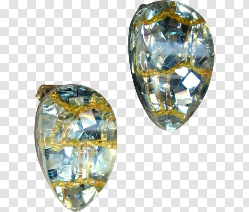 Crystal Earring 1950s Jewellery Diamond - Confetti Transparent PNG
