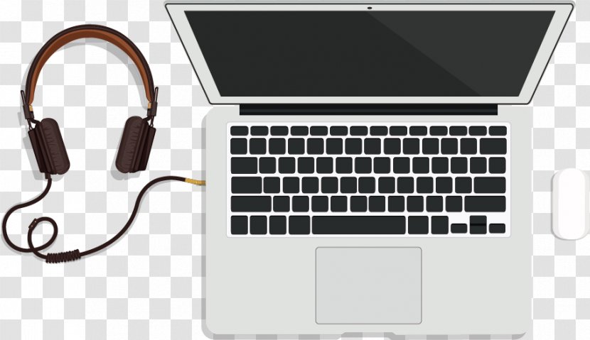 MacBook Pro 15.4 Inch Laptop Air - Electronic Device - Vector Computer Headphones Plug Transparent PNG