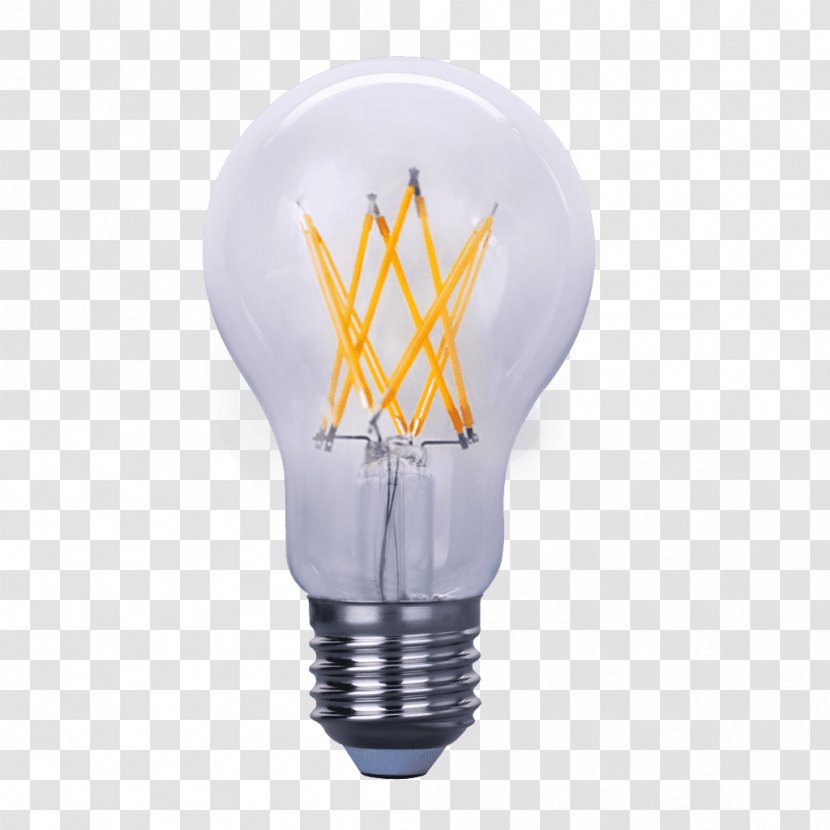 LED Filament Incandescent Light Bulb Lamp Light-emitting Diode Edison Screw - Bipin Base Transparent PNG