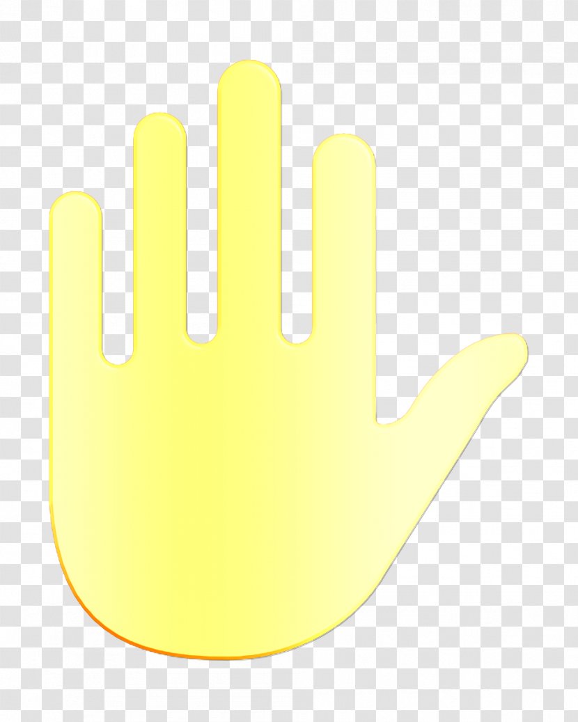 Essential Icon Hold - Yellow - Logo Thumb Transparent PNG