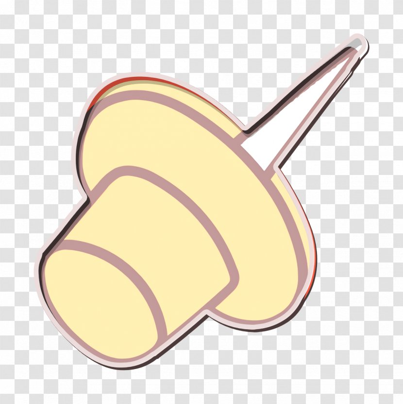 Office Icon Pin Pushpin - Ear - Finger Transparent PNG