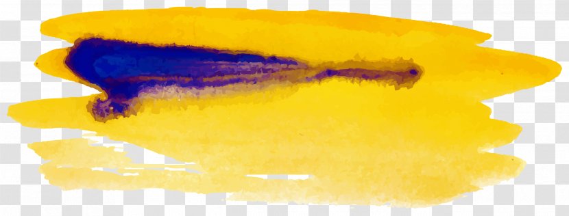 Watercolor Painting Brush Graffiti - Yellow As A Vector Transparent PNG