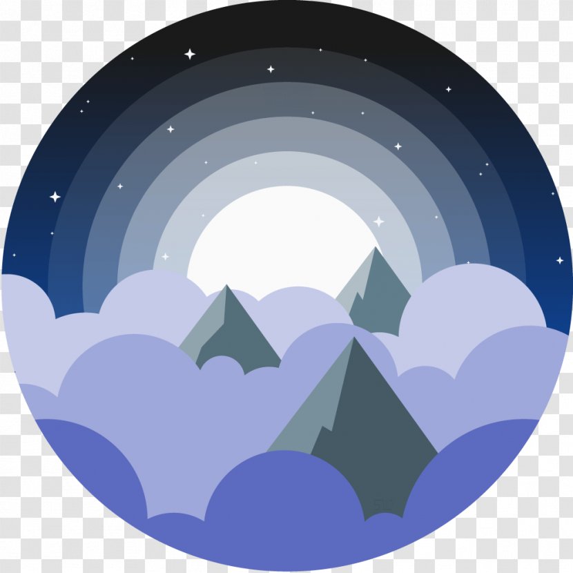 Blue Night Sky Clip Art - Day To Transparent PNG
