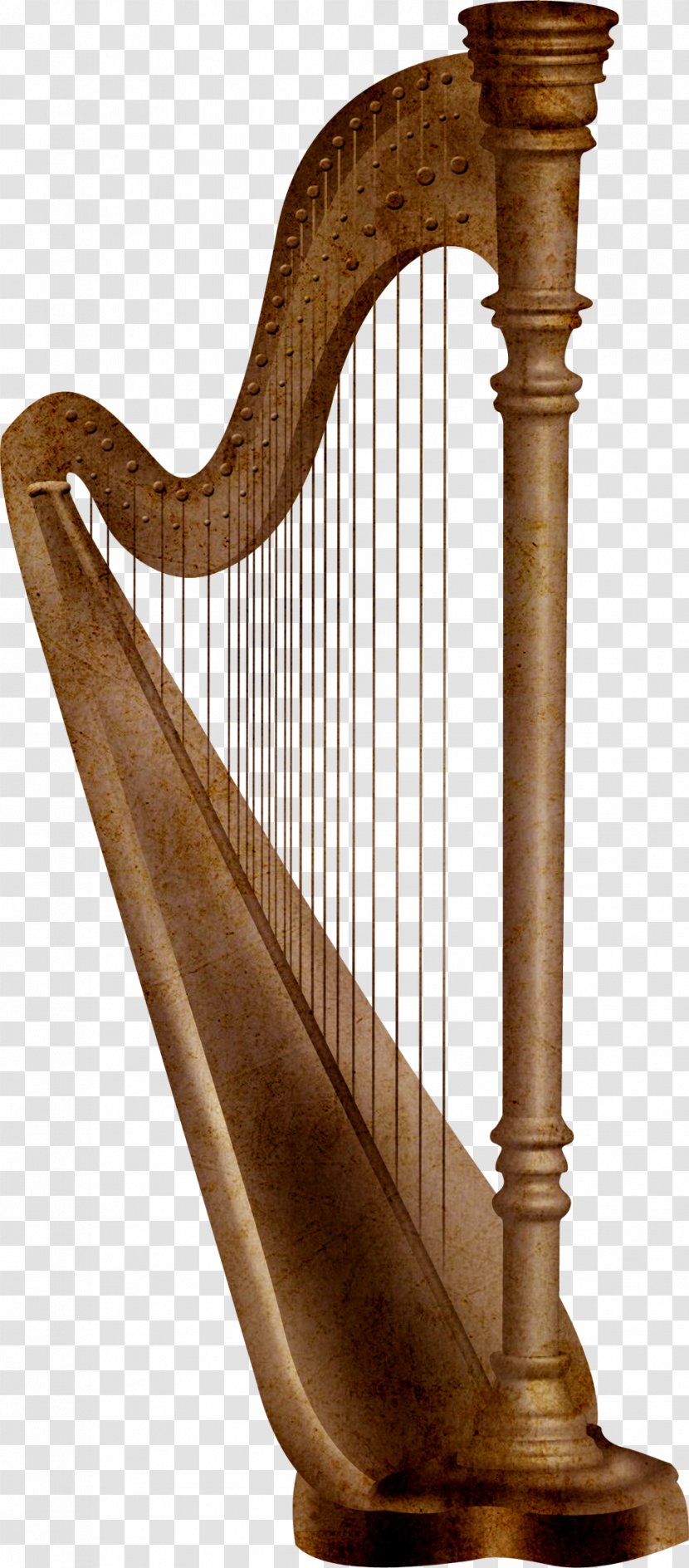 Celtic Harp Musical Instrument - Frame - Decorative Pattern Transparent PNG
