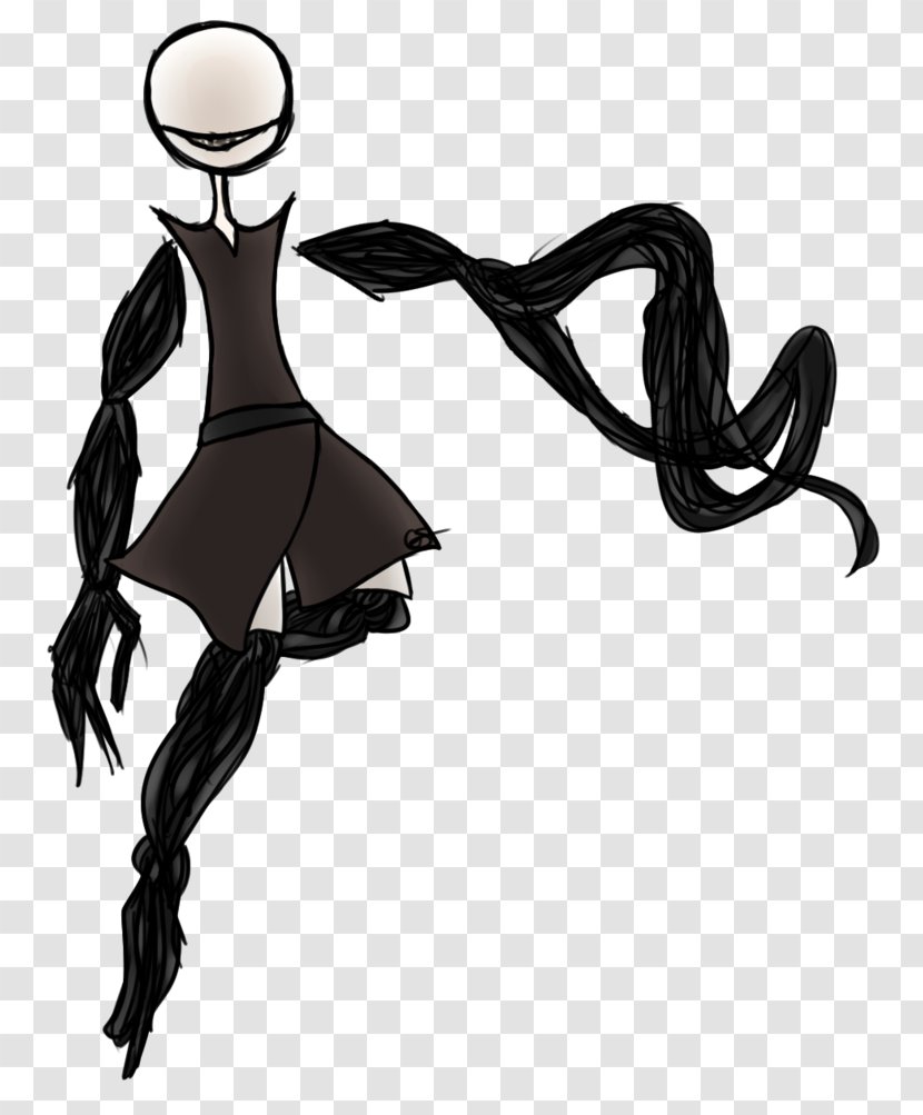 Cartoon Silhouette Black Neck Character - Fiction Transparent PNG