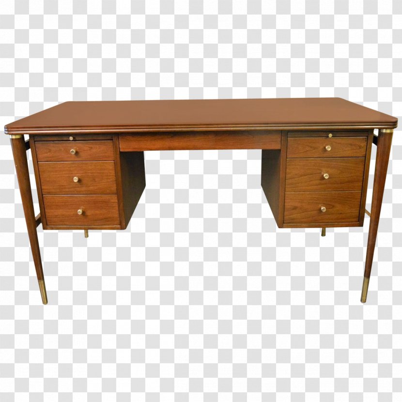 Table Desk Widdicomb Furniture Company Drawer - Wood Stain Transparent PNG
