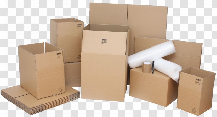 Mover Relocation Cardboard Box Packaging And Labeling - Plastic Packing Transparent PNG