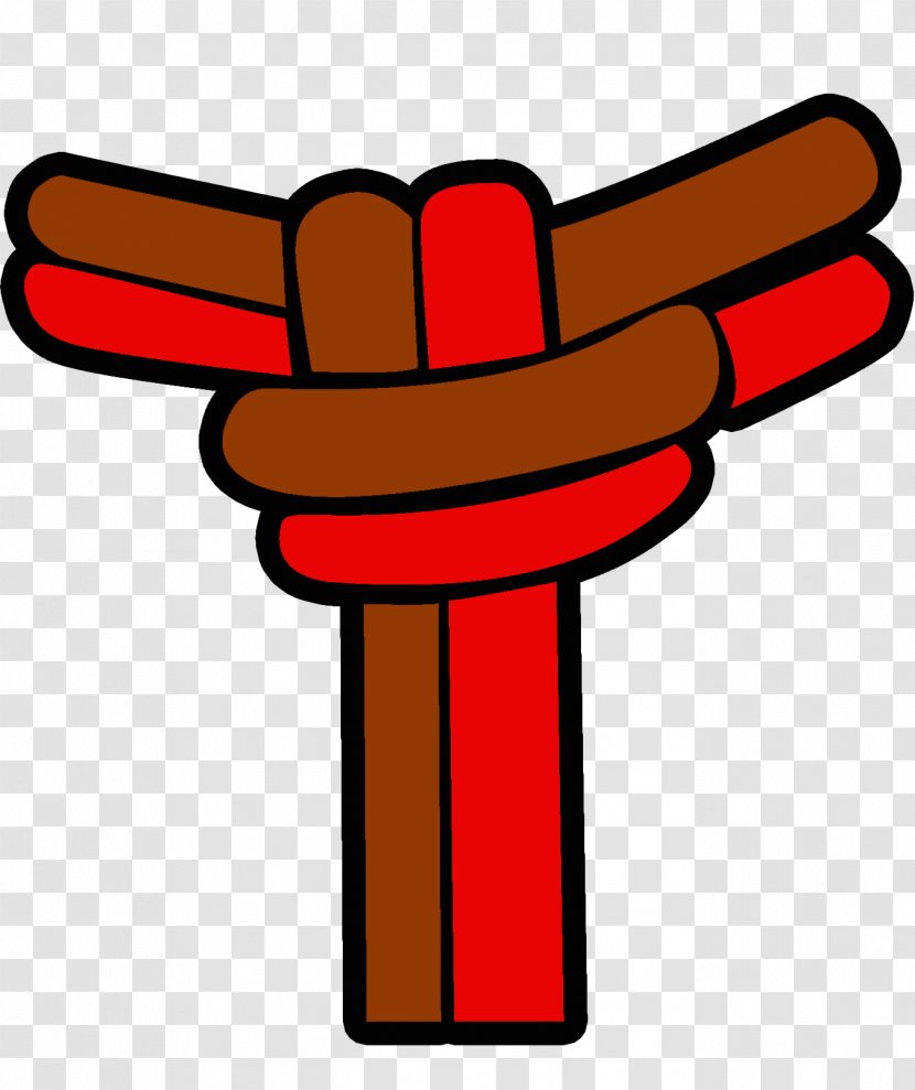 ABADÁ-Capoeira Rope White Red - Finger Transparent PNG