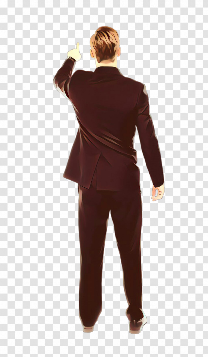 Standing Clothing Suit Brown Formal Wear Transparent PNG