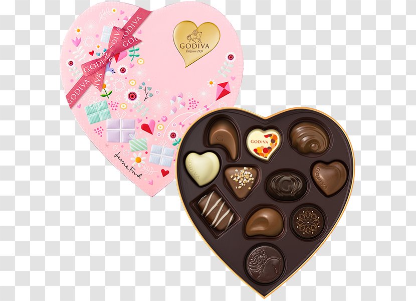 Chocolate Truffle White Godiva Chocolatier Valentine's Day - Praline Transparent PNG