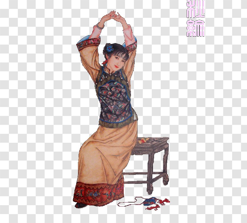 Dream Of The Red Chamber Tang Dynasty Water Margin Qing 秋紋 - Painting Transparent PNG