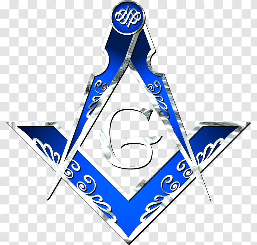 Freemasonry Square And Compasses Masonic Lodge Knights Templar Symbol - Electric Blue - Compass Transparent PNG