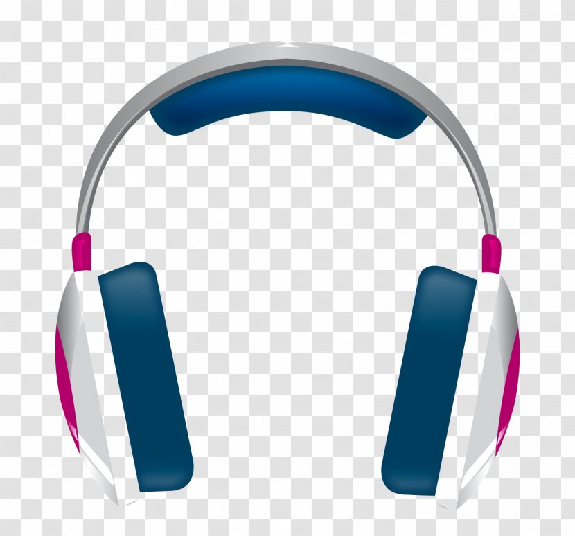 Headphones Microphone - Watercolor - Vector Transparent PNG