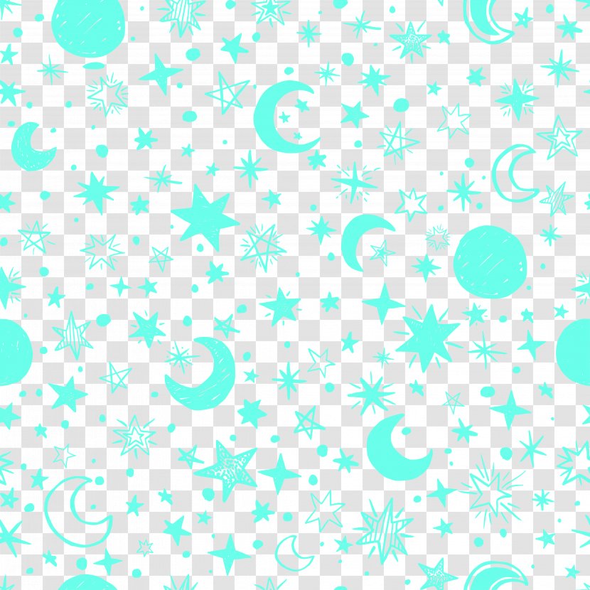 Moon Wallpaper - Textile - Vector Star Background Transparent PNG