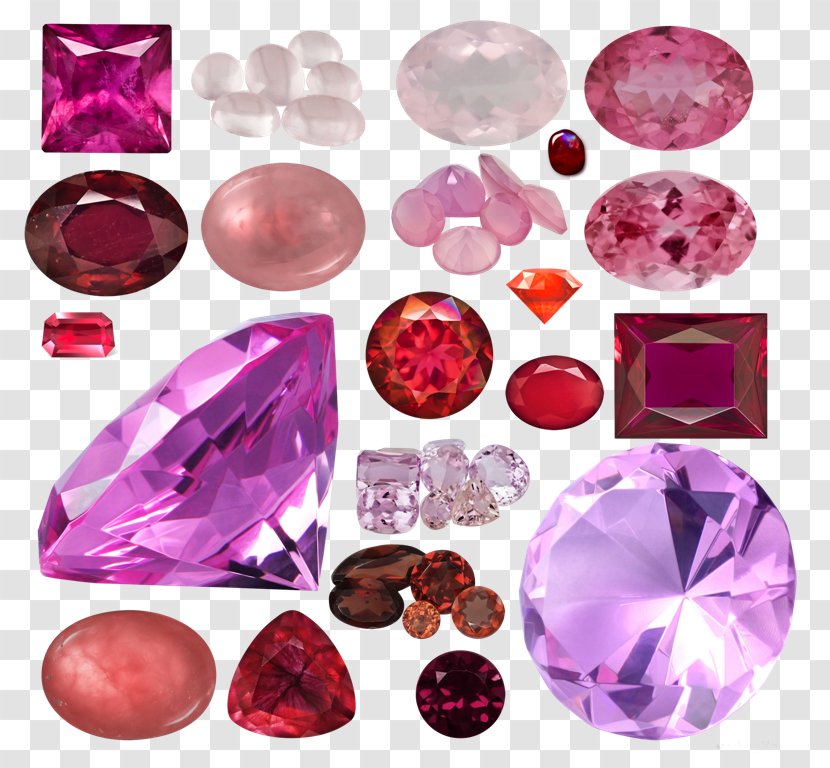 Gemstone Ruby Jewellery Diamond - Necklace Transparent PNG